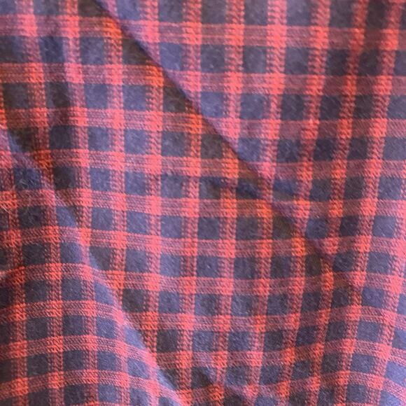 Untuckit Men's Andretti Plaid Navy/Red Button Front Shirt Size Large GUC - Picture 5 of 10